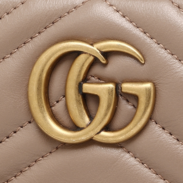 グッチ GUCCI ショルダーバッグ レディース GGマーモント ライトベージュ 448065 DTD1T 5729