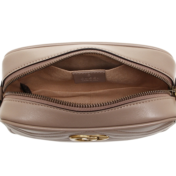 グッチ GUCCI ショルダーバッグ レディース GGマーモント ライトベージュ 448065 DTD1T 5729