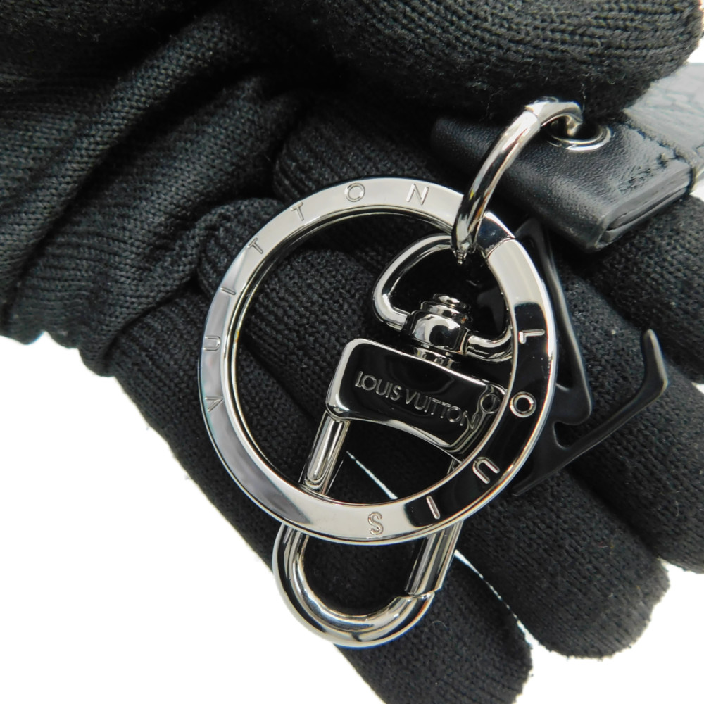 LOUIS VUITTON　ルイヴィトン ポルトクレ・ドラゴンヌキーリング　M68675　ブラック　黒　メタル　キーリング　バッグチャーム　メンズ　ユニセックス