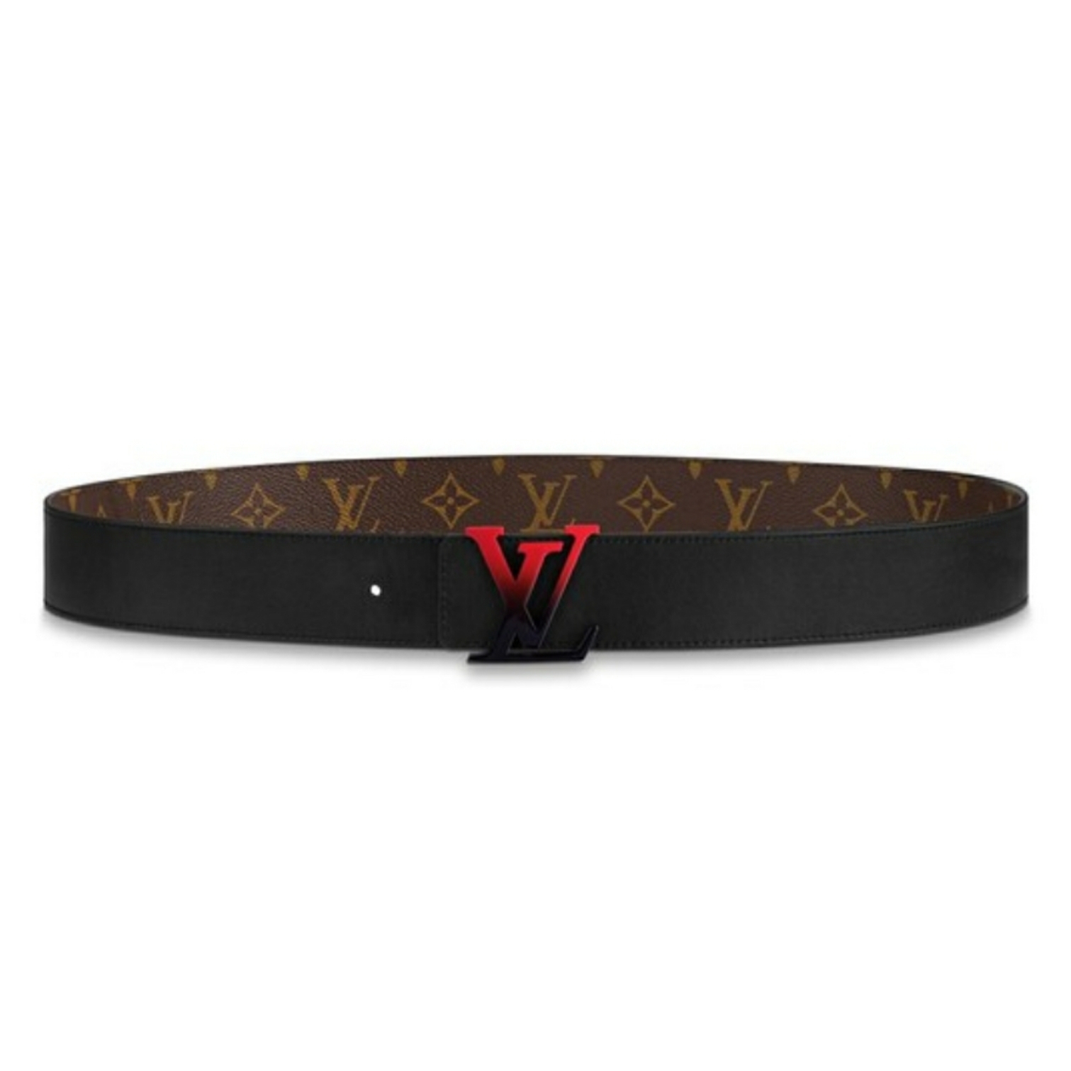 ルイ・ヴィトン LouisVuitton モノグラム リバーシブル ベルト マロン M0228V