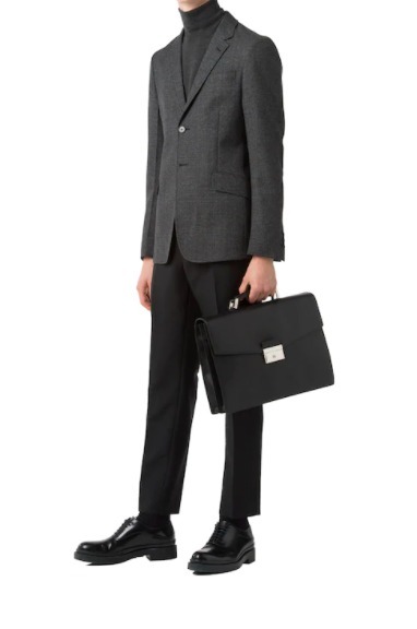 プラダ PRADA  ブリーフケース SAFFIANO メンズ ビジネスバッグ ブラック 2VB006 053 F0002