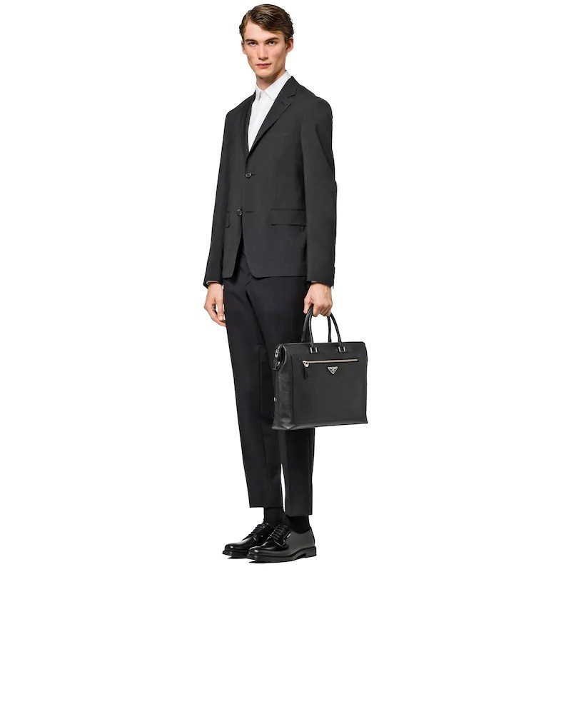 プラダ PRADA サフィアーノレザー ブリーフケース ブラック 2VG044_9Z2_F0002_V_OOO