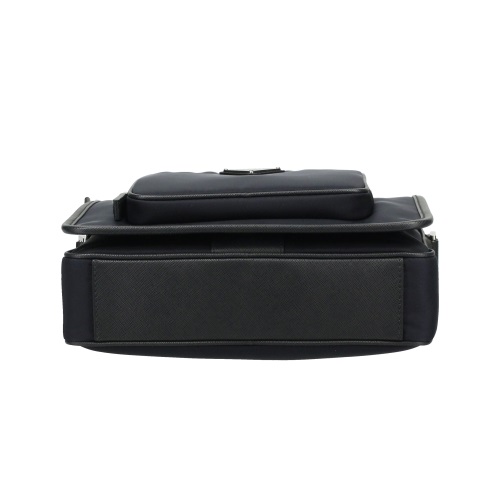 プラダバッグ ショルダーバッグ ナイロン サフィアーノ トライアングルロゴ ブラック メンズ レディース PRADA 2VD041 2DMH F0002