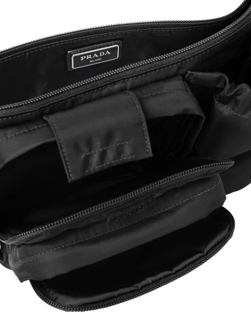 プラダ PRADA ボディバッグ ウエストバッグ ナイロン レザー ブラック 2VL056_973_F0002_V_WOO