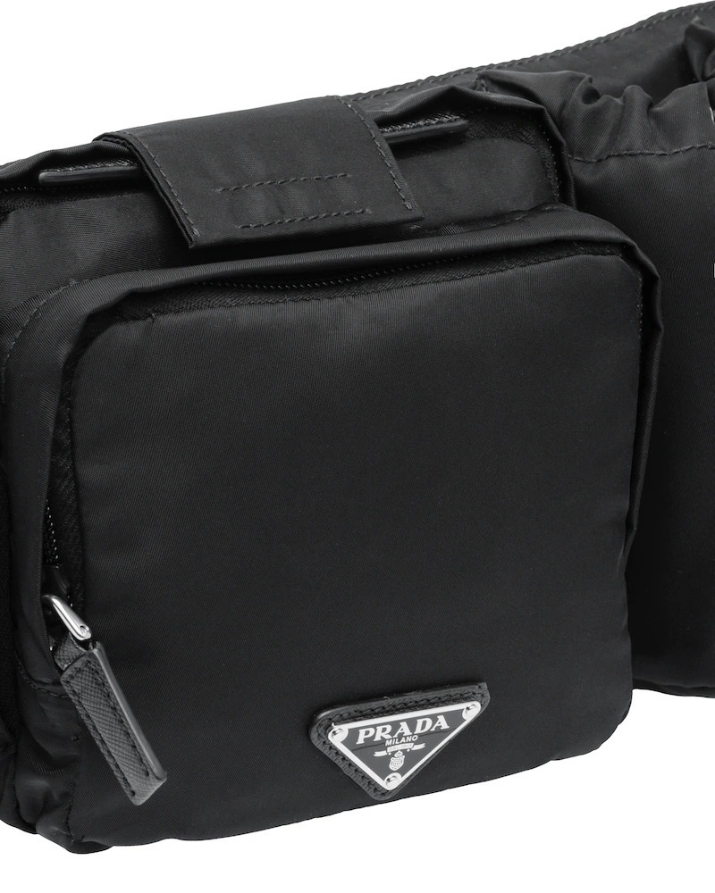 プラダ PRADA ボディバッグ ウエストバッグ ナイロン レザー ブラック 2VL056_973_F0002_V_WOO