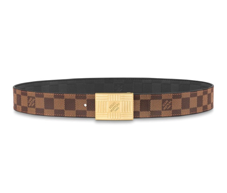 ルイヴィトン Louis Vuitton サンチュール・ダミエ 35 リバーシブル エヌべ M0268V