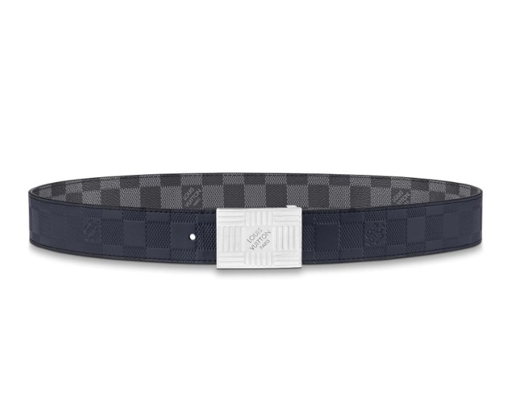 ルイヴィトン Louis Vuitton サンチュール・ダミエ 35 リバーシブル グリ M0269V