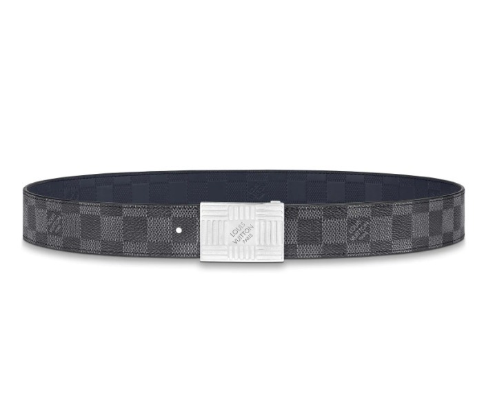 ルイヴィトン Louis Vuitton サンチュール・ダミエ 35 リバーシブル グリ M0269V