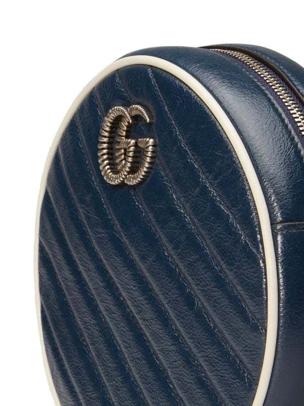 GUCCI GGマーモント ラウンドショルダーバッグ ミニ 550154 0OLFN 9652
