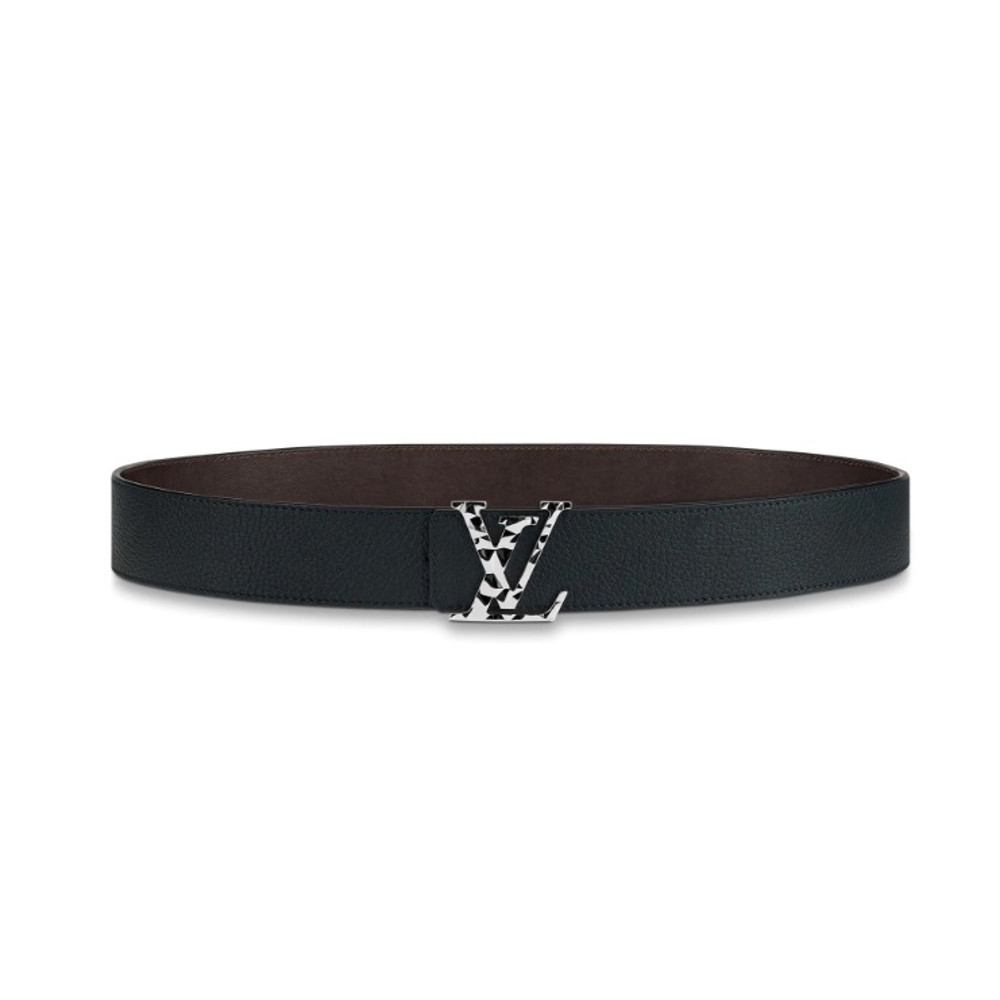 ルイヴィトン LOUIS VUITTON サンチュール・LVファセット リバーシブル ネイビー M0292T