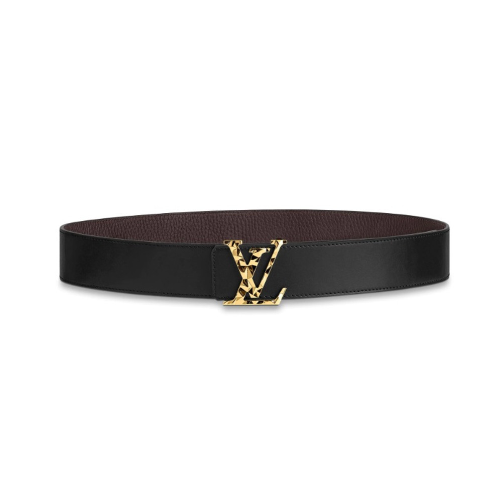 ルイヴィトン LOUIS VUITTON サンチュール・LVファセット リバーシブル ワインレッド M0273T
