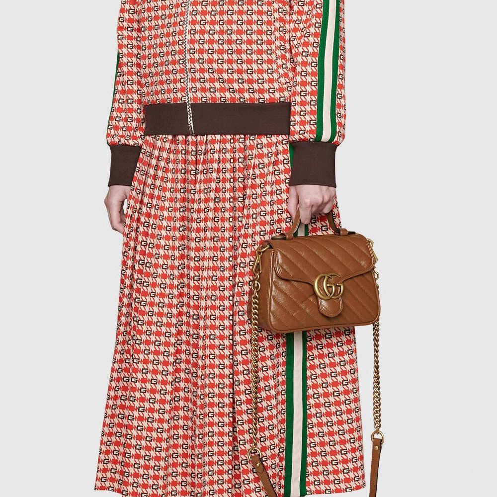 グッチ GUCCI GGマーモント ミニ トップ ハンドルバッグ 583571 0OLFT 2535