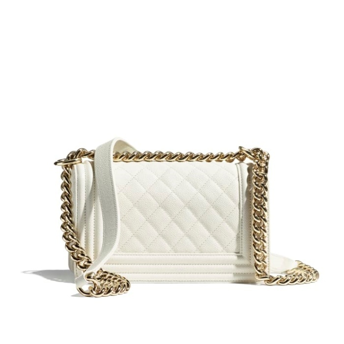 シャネル CHANEL BOY CHANEL スモール ハンドバッグ ホワイト A67085 B05839 10601