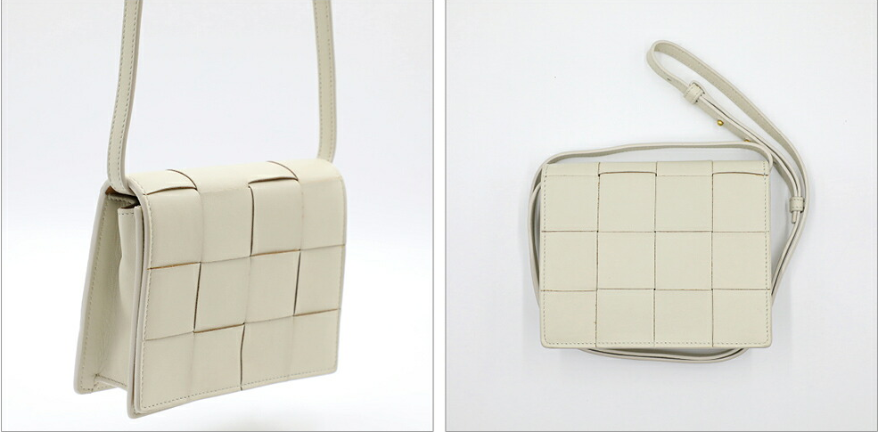 ボッテガヴェネタ BOTTEGA VENETA クロスボディバッグ ショルダーバッグ肩掛け 斜め掛け クラッチ ホワイト レディース 574051 VBOX1 9644