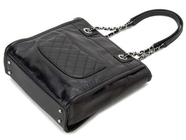 シャネル CHANEL トートバッグ A93256 Y60500 94305 チェーン ショルダー ココマーク ブラック