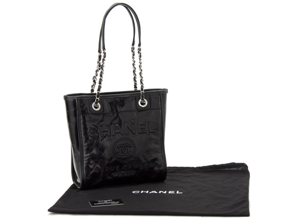 シャネル CHANEL トートバッグ A93256 Y60500 94305 チェーン ショルダー ココマーク ブラック