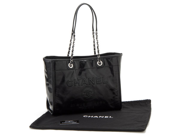 シャネル CHANEL トートバッグ A93257-Y60500-94305 ドーヴィル チェーン ブラック