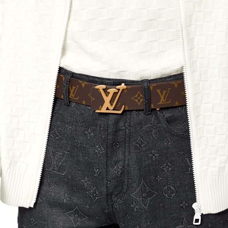 ルイヴィトン LOUIS VUITTON LV サンチュール LVタグ 40MM リバーシブル M0369S