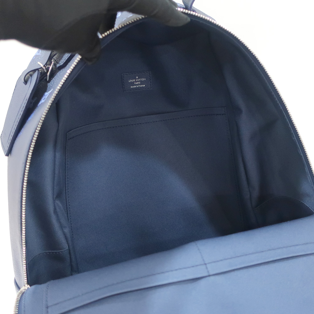 ルイヴィトン マルチポケット・バックパック M57841 レザー ネイビー リュック メンズ