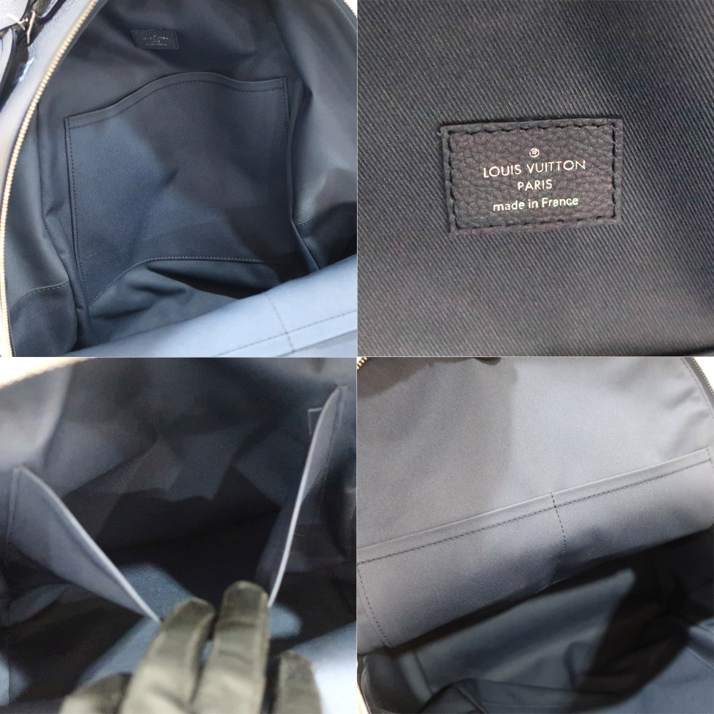 ルイヴィトン マルチポケット・バックパック M57841 レザー ネイビー リュック メンズ