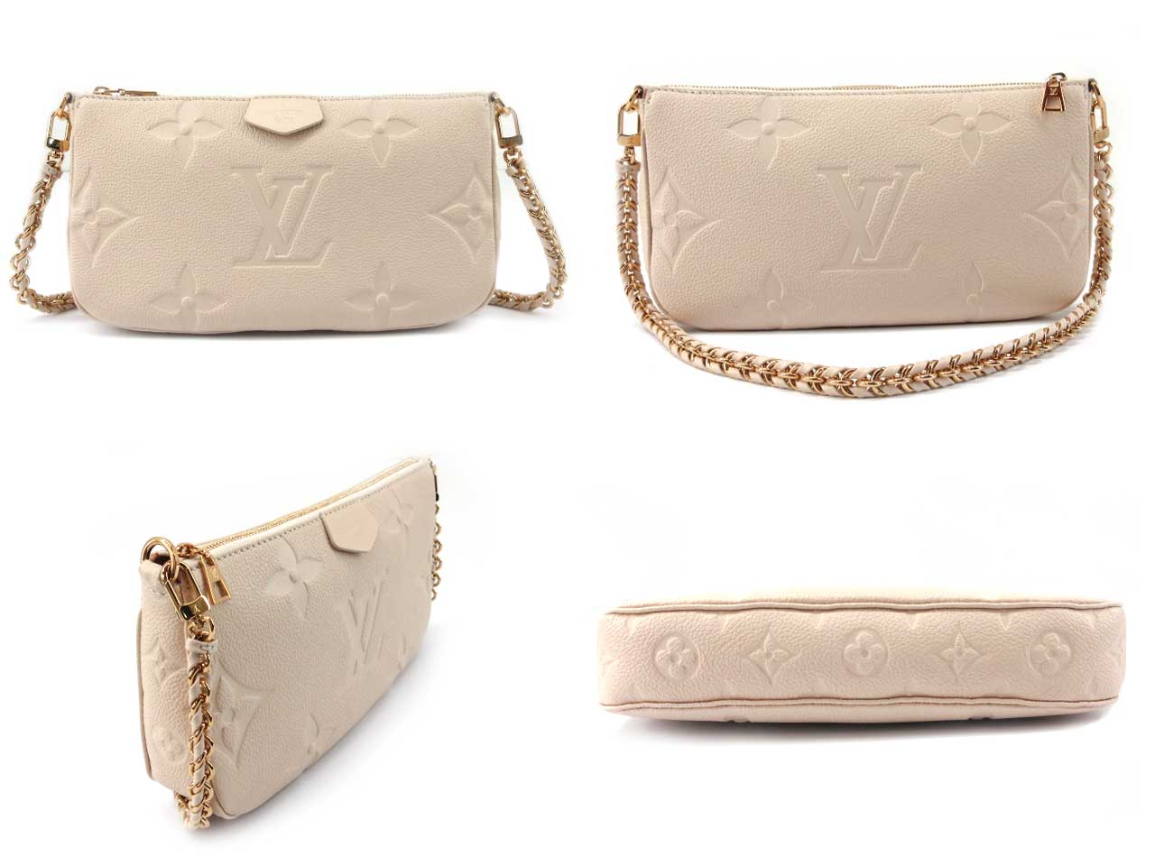 LOUIS VUITTON ルイヴィトン ショルダーバッグ ミュルティポシェットアクセソワール クレーム M80447