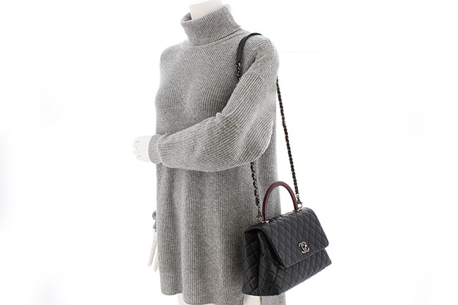 シャネル CHANEL シャネル トップハンドル ミニ フラップバッグ ショルダーバッグ AS2431 B05607 94305
