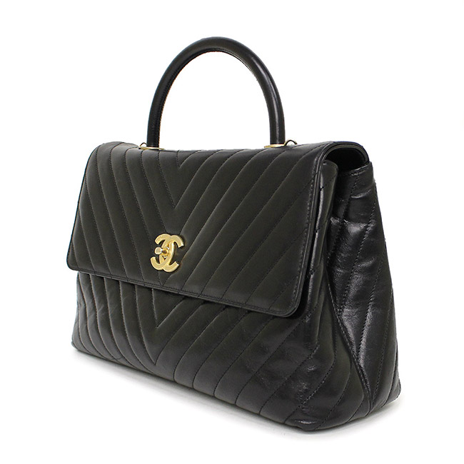 シャネル CHANEL パールバングルクラッチ バッグ GLD ブラック AS2609 B05967 94305