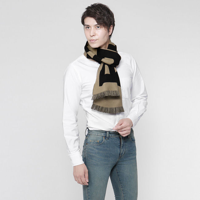バーバリー BURBERRY マフラー メンズ レディース 8035525 ARCHIVE BEIGE ベージュ/ブラック