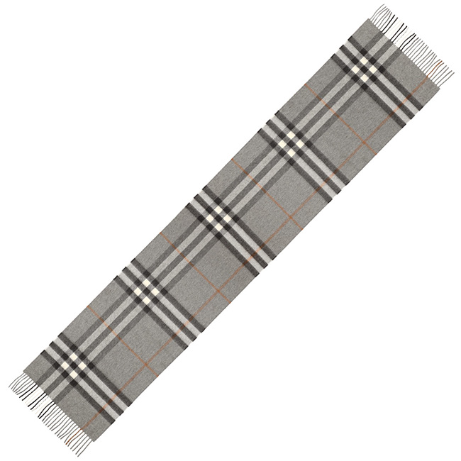 バーバリー BURBERRY マフラー メンズ レディース 8016395 GREY グレー