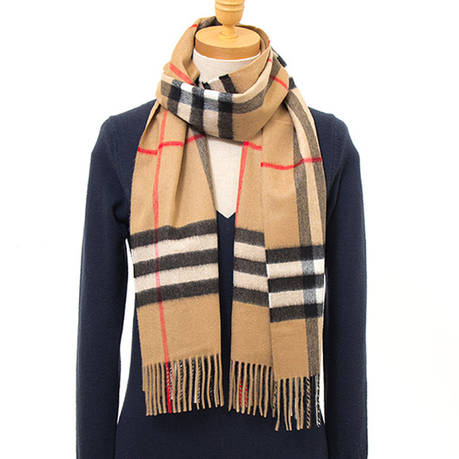 バーバリー BURBERRY カシミアマフラー （カシミヤ） アーカイブベージュチェック 8018173