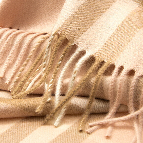 バーバリー BURBERRY カシミアマフラー （カシミヤ） ペールピンクチェック 80163941