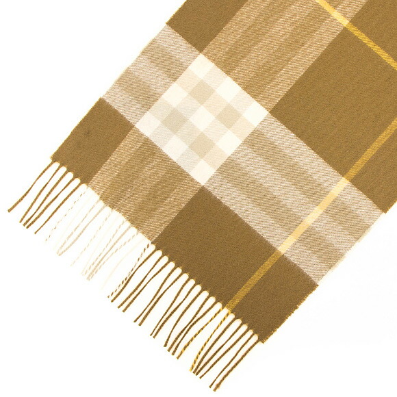 バーバリー BURBERRY カシミアマフラー （カシミヤ） ディープオリーブチェック 80226811