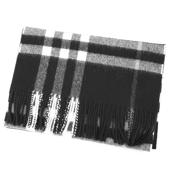バーバリー BURBERRY カシミアマフラー （カシミヤ） ブラック 80155371