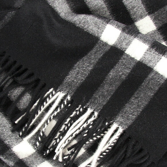 バーバリー BURBERRY カシミアマフラー （カシミヤ） ブラック 80155371