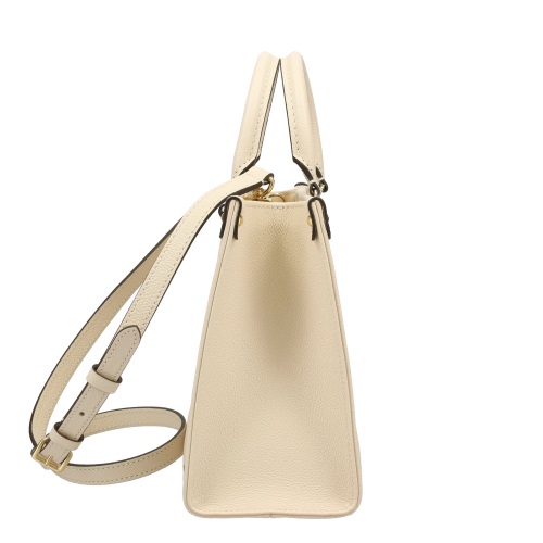 ルイヴィトン LOUISVUITTON 2WAYバッグ オンザゴーPM アイボリー トート ショルダー ゴールド金具 M45654 レディース