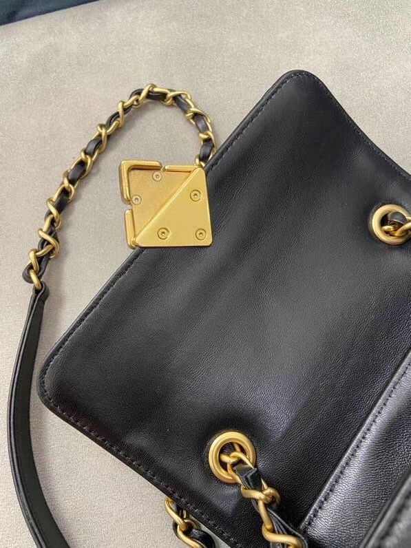 CHANEL ミニフラップバッグ レジン マトラッセ グリーン AS2633 B05977 94305