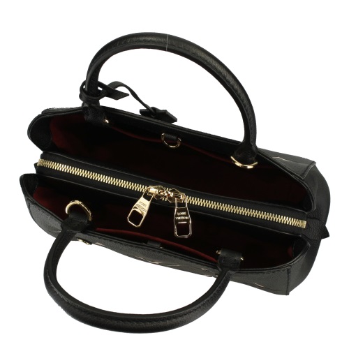 ルイ・ヴィトン LOUIS VUITTON ハンドバッグ モンテーニュBB モノグラム・アンプラント ブラック ベージュ M45778