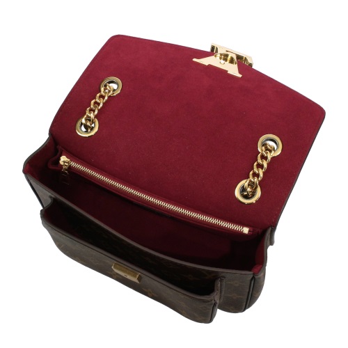 ルイ ヴィトン LOUIS VUITTON モノグラム パッシー チェーン ショルダー バッグ ブラウン ブラック M45592