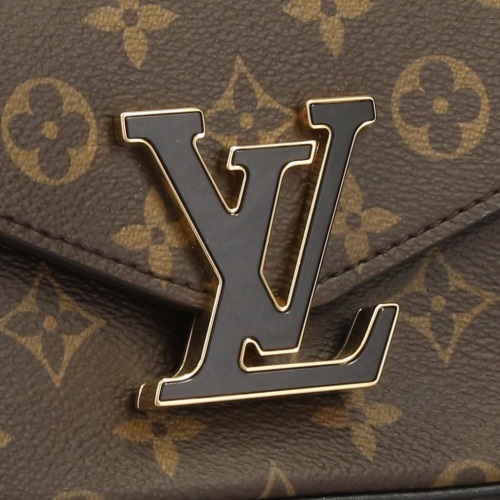 ルイ ヴィトン LOUIS VUITTON モノグラム パッシー チェーン ショルダー バッグ ブラウン ブラック M45592
