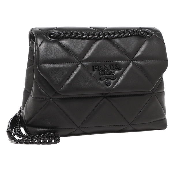 プラダ ショルダーバッグ スペクトラム ステッチ ブラック レディース PRADA 1BD233 WDF0 OOO F0ES9